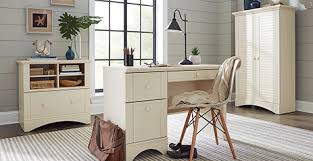 Outdoor storage cabinet with shelves. Cottage Style Bedroom Furniture In Antique Finish Harbor View Sauder Woodworking