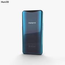 Oppo Find X Glacier Blue 3D-Modell ...
