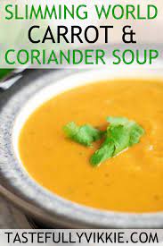 How To Make Syn Free Slimming World Carrot And Coriander Soup Carrot And Coriander Soup Coriander Soup Carrot And Coriander