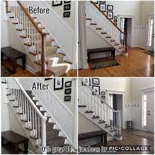 Red Oak Floor Refinish And Stair Recarpet Love The Finished Look Stairs Refinish Paintedbanister Oakfloor Red Oak Floors Refinishing Floors Oak Floors