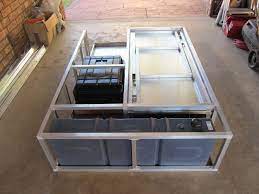 The liner is coated with materials used on truck bed liners and the materials are resistant to cracking, peeling, abrasions, chemical spills, and are easy to clean. Diy Hilux D C Drawer System Truck Bed Drawers Truck Bed Organization Diy Truck Bedding