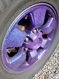 Black And Purple Rims Prismatic Powders Powder Coated Purple Metallic Toyota Wheels In 2020 Toyota Wheels Metallic Powder Powder Coating
