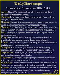 8 November 2018 Daily Horoscope Horoscope Zodiac709 Revivezone Com Zodiac Facts Zodiac Signs Astrology Signs