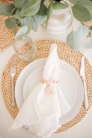 Steps to make a diy napkin holder. Diy Wooden Bead Tassel Napkin Rings For Your Dinner Table