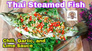 Resepi ikan siakap kukus ala thai. Thai Steamed Fish Resep Ikan Kukus Thailand Saus Jeruk Nipis Bawang Putih Dan Cabe Youtube