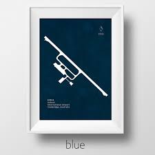 Aeropuerto De Hobart Hba En Cambridge Tasmania Australia Pista Etsy Hobart International Airport Airport