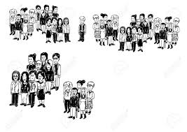 Sie würden wunderbar zu einer minimalistischen innenraumgestaltung in skandinavischem oder industriellem stil. Illustrationgroups Von Menschen Schwarz Weiss Clipart Lizenzfreie Fotos Bilder Und Stock Fotografie Image 55773868