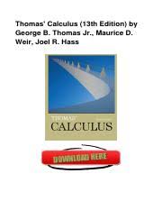 Unlock your thomas' calculus pdf (profound dynamic fulfillment) today. Thomas Calculus 12th Edition By Pdf Thomas Calculus 12th Edition By George B Thomas Jr Maurice D Weir Joel R Hass Thomas Calculus 12th Edition Pdf Course Hero