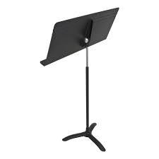Designed with the needs of conductors in mind, this flag ship of the manhasset music stand line provides a stately and distinctive station for orchestra and band the height of this conductors stand varies infinitely from 28 1/2 to 50 1/2 (lip to floor) with a maximum overall height of 63 1/2inches. Man5101 Manhasset Fourscore Music Stand Super Wide Desk Fits 4 Pages Chamberlain Music