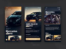 Benz Introduction Page By Dragon One App Design Mobile App Design Benz