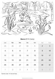 Calendario Marzo 2019 Da Stampare Italia