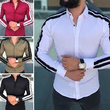 Plain Men Formal Shirts Business Dress Wedding Long Sleeve Slim Fit Top Patchwork Hot In Casual Shirts From Me Business Dress Shirts Formal Shirts Slim Fit Top