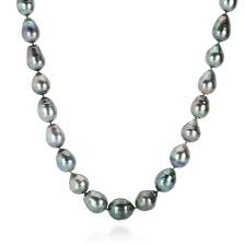 How to measure pearl necklace length. Maria Beaulieu Graduated Baroque Tahitian Pearl Necklace Quadrum Gal Quadrum Gallery