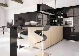 There are five basic layouts for kitchens, the g, l, u, single wall, and galley. Slicked Black Modern Kitchen Design Best Ideas Freshsdg