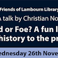 Friends of Lambourn Library talk – artificial - Lambourn Library, 11 High St, Lambourn Event Image