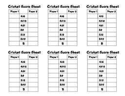Scoring is set up like the dart game cricket. Printable Darts Score Sheet
