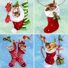 See more ideas about christmas stockings, christmas cross stitch, cross stitch christmas stockings. 4 Pack 5d Diamond Painting Christmas Stockings Cats And Dogs For Adults By Number Kits Puppies And Kittens Santa Gift Full Drill Paint With Diamonds Craft Home Decor 12x12 Inch 30x30 Cm