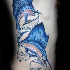 See more ideas about marlin, salmon tattoo, tattoo designs men. 60 Marlin Tattoo Designs For Men Fish Ink Ideas