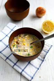 Sup Krim Ayam Jagung Dan Jamur Chicken Corn And Mushrooms Cream Soup Sup Krim Resep Sup Masakan Asia