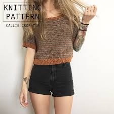 Choose from contactless same day delivery, drive up and more. Knitting Pattern Callie Crop Top Knit Shirt Knit Etsy