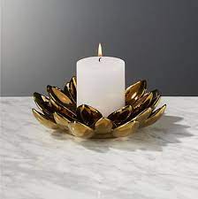 Get up to 70% off now! Cb2 Lotus Candle Holder 20 Lotus Flower Candle Holder Christmas Candle Holders Flower Candle