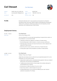 The profile on a resume should explain your qualifications for the role to encourage hiring managers to request an interview and learn more about these skills and qualifications. Free Car Mechanic Resume Sample Template Example Cv Job Resume Examples Resume Examples Car Mechanic