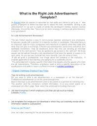 Maybe you would like to learn more about one of these? Calameo What Is The Right Job Advertisement Template Converted