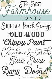Farmhouse Fonts Joanna Gaines Approved The Harper House Cricut Fonts Lettering Lettering Fonts