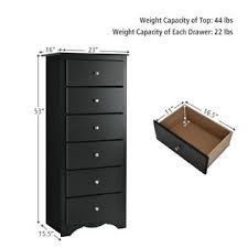 Whether your bedroom decor leans toward country charm, coastal chic or anything in between, the versatile look of beadboard will add a stylish touch. Costway 6 Drawer Chest Dresser Clothes Storage Bedroom Tall Furniture Cabinet Black