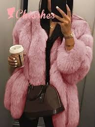 Manteaux A Manches Longues En Fausse Fourrure Only 62 95 Fr Chicshes Com Fausse Fourrure Fur Coat Idees De Mode