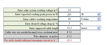 Free Solar Cable Size Calculator Solar Panel Secrets Exposed