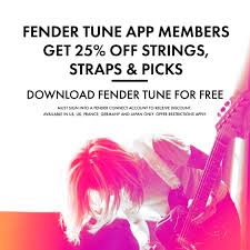 Free guitar tuner is one of the most powerful guitar enhancement tools . Fender On Twitter Tune Up And Get 25 Off Of Strings Straps And Picks When You Download Fender Tune Download The App And Log Into Your Account To Recieve The Discount Here