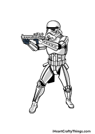 Stormtrooper Drawing - How To Draw A Stormtrooper Step By Step