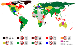 How Fast Can You Go Map Of Maximum Speed Limits Around The