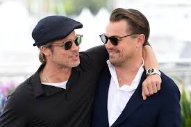 Actors brad pitt and robin givens pose for a portrait circa 1989 in los angeles, california. Brad Pitt And Leonardo Dicaprio Talk Tarantino Stardom And What Might Have Been The New York Times