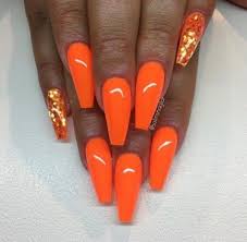 Neon orange french tip on acrylic free form nails with images. Nails Orange Neon Beauty 67 New Ideas Orange Nails Orange Acrylic Nails Coffin Nails Designs