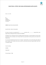 And]] i appreciate the time you devoted to our interview and the opportunity to have met with you. Job Applicant Rejection Before Interview Letter Template Templates At Allbusinesstemplates Com