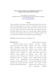 Salah satu tolak ukur keberhasilan pelaksanaan Pdf Sarana Dan Sumber Belajar Dalam Pembelajaran Ips