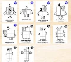 This numberblocks set includes 20 pages of illustrations of all the beloved characters! Cbeebies Numberblocks Printables