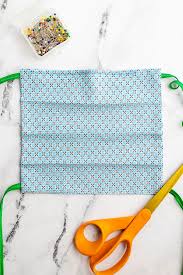 Print out the face mask pattern at actual size. Pleated Face Mask Pattern With Ties Or Elastic Free Printable