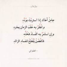 شعر الطغرائي جامل أخاك إذا استربت بوده عالم الأدب Islamic Love Quotes Islamic Quotes Poem Quotes