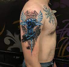 He's selling his paintings too, and they are available worldwide (he's got the shipment covered). Tattoo By Dmitry Tattoos Artist At Work Inked Men