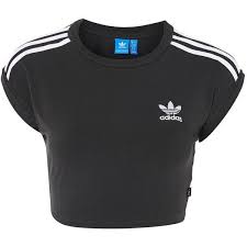 Black Adidas Crop Tops For Girls 3 Stripe Crop Top By Adidas Originals 32 Liked On Polyvore Featuring Tops Black Adidas Top Adidas Shor Adidas Crop Top Striped Sleeve Shirt Crop Shirt