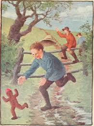 The old woman and her husband ran after him but gingerbread man was too fast for them. The Gingerbread Man Wikipedia