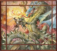 Saint George And The Dragon Saint George And The Dragon Dragon Illustration Fairytale Art