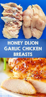 Honey Dijon Garlic Chicken Breasts Chicken Recipes Boneless Chicken Crockpot Recipes Recipes