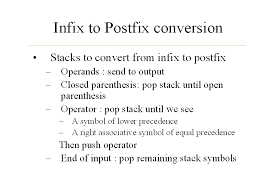 If the scanned character is an operand, output it. Infix To Postfix Conversion