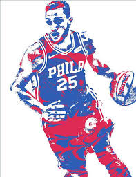 Ben Simmons Philadelphia Sixers Pixel Art 3 Art Print By Joe Hamilton Ben Simmons Pixel Art Nba Art