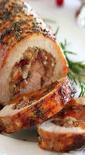 Apple Stuffed Pork Loin Pork Loin Roast Recipes Food Network Recipes Recipes