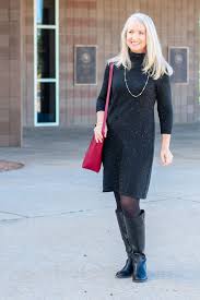 Donegal Sweater Dress With Riding Boots Great Day To Evening Winter Fashion Women S Fashio Sweater Dress Fashion Clothes Women Womens Fashion Casual Winter